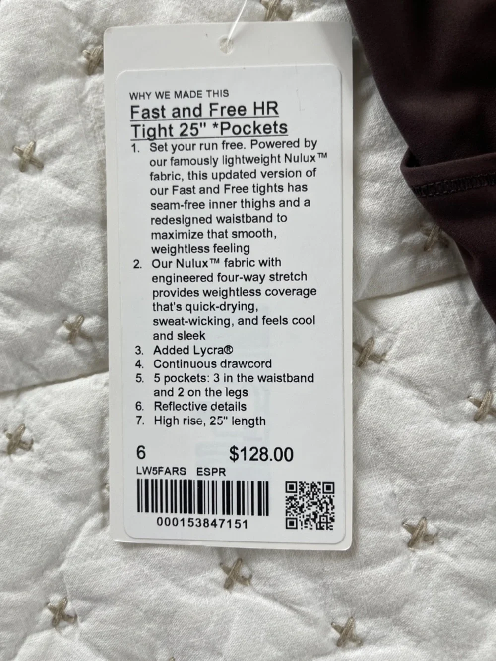 lululemon athletica High-Waist Brown Performance Leggings - Picture 5 of 5
